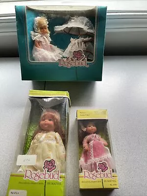 Rosebud Dolls 9785 2214 9787 Vintage New But Boxes Are Trashed Lot Of 3 • $79.91