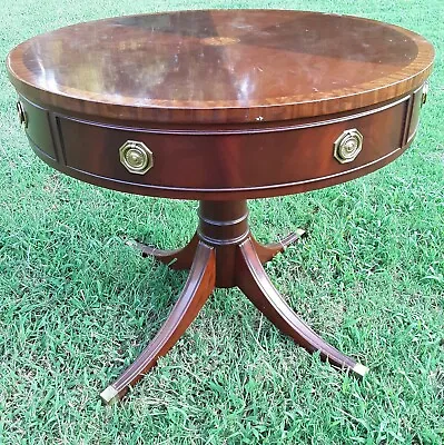 Hickory Chair Pedestal Drum Table James River Collection • $1800