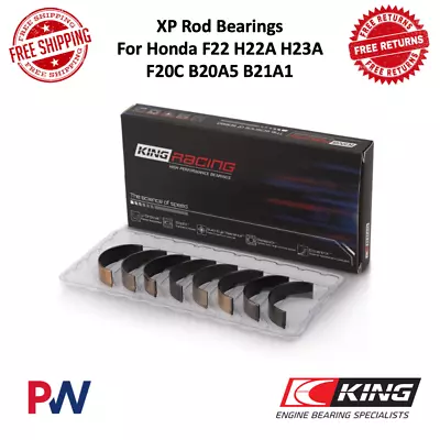 King Engine Bearings XP Rod Bearings Fits Honda F22 H22A H23A F20C B20A5 B21A1 • $70.34