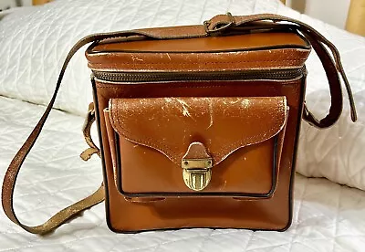 Vintage Leather Camera Bag The Continental Line From California • $7.95