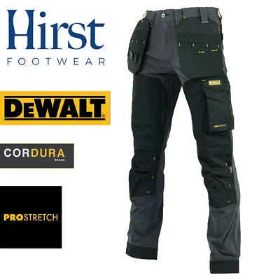 £49.40 • Buy Dewalt Memphis Stretch Fit Trouser Twin Holster Knee Pad Pockets Work Pants