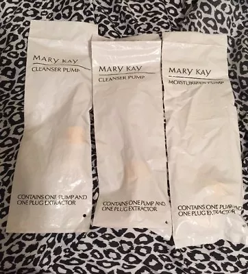 MARY KAY-2 Classic Basic Skin Care Cleanser Pump - 1 Moisturizer Pump NEW NIP • $4.50