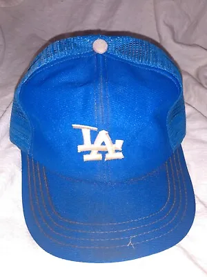 Vintage  Los Angeles Dodgers LA Mesh Trucker Snapback Hat • $39.99