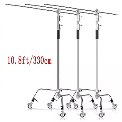 3Pcs EACHSHOT C Stand Metal Max 10.8ft For Photography Studio Video Monolight AU • $546