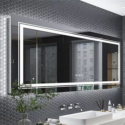 1500mm Ultra Large LED Illuminated Bathroom Mirror Anti-fog Vanity Mirror Salon • $489.90