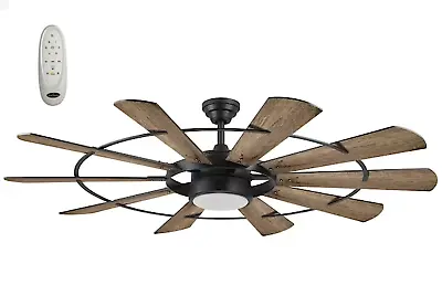 60  Large Windmill Ceiling Fan + Remote Industrial Farmhouse Indoor Space • $419.94