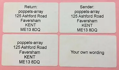 £2.09 • Buy Pre Printed Self Adhesive Sticky Personalized Address Return Sender 32x57 Labels