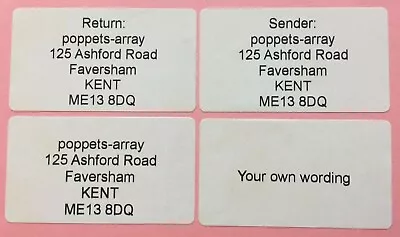 £2.09 • Buy Pre Printed Self Adhesive Sticky Personalized Address Return Sender 32x57 Labels