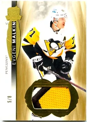 Evgeni Malkin 2021-22 Ud The Cup Gold Game Used Jersey Patch Sp 5/8 Penguins • $109.99