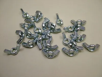 Wing Nut Butterfly Shape M8 Pack Of 25 Steel Bright Zinc Plated • £2.99