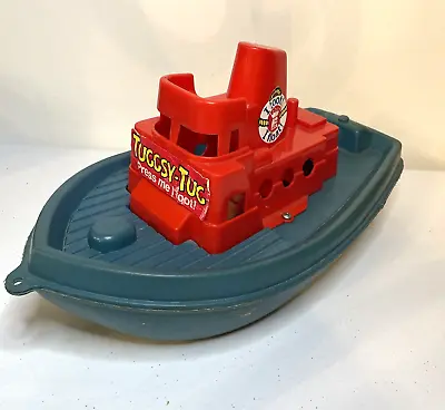 Vintage Tuggsy-Tug I Toot I Float BIG Toy Boat 1977 Empire Tarboro 14  WORKS! • $35