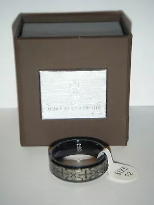 Three Keys Jewelry CELTIC CROSS Tungsten Mens Wedding Band Ring (Sz 12) • $16.19