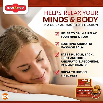 £10 • Buy Pain Relief Dragon Balm Red Massage Rub Camphor Ointment Cream Muscle 2 BALM