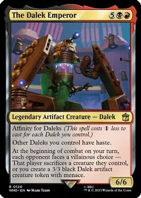 MTG Universes Beyond: Doctor Who - The Dalek Emperor • $3