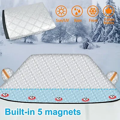 Magnetic XXL Car Thick Windshield Cover Snow Frost Ice Sun Protector Truck SUV • $25.99