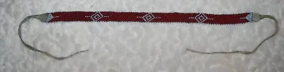 Vintage MESKWAKI-MESQUAKIE Beaded Side Stitched Choker Ca. 1890-1910 • $345