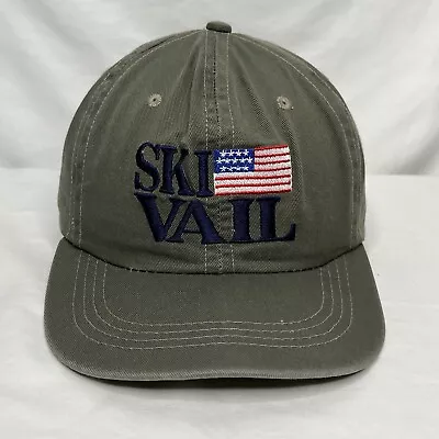 Ski Vail USA Flag Golf Hat Cap EUC • $11.99