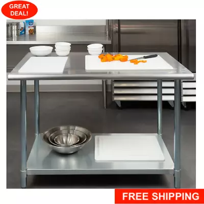 30  X 48  NSF Stainless Steel Work Prep Table With Undershelf Kitchen Restaurant • $153.99