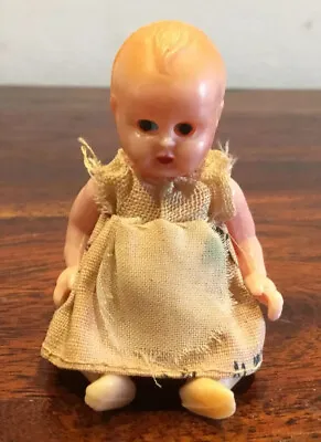 Gorgeous Vintage Small Celluloid Baby Doll Made In Italy - Original Clothing • $55