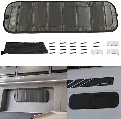 (36  X10 ) RV Bunk Window Cover Insulated Blackout Van Bunk Sliding Window Cover • $50.98