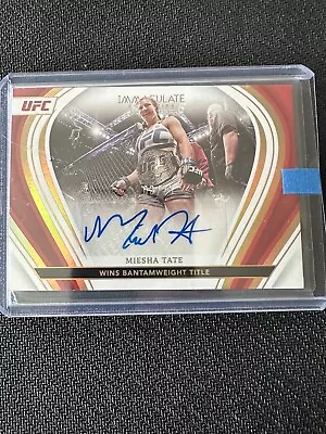 2023 Immaculate UFC Miesha Tate Autograph 70/75 • $30