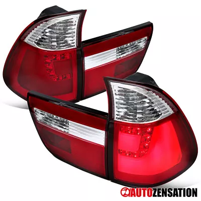 $194.99 • Buy Fit 2000-2006 BMW X5 E53 Red Tail Lights Rear Brake Lamps W/ LED Bar Left+Right