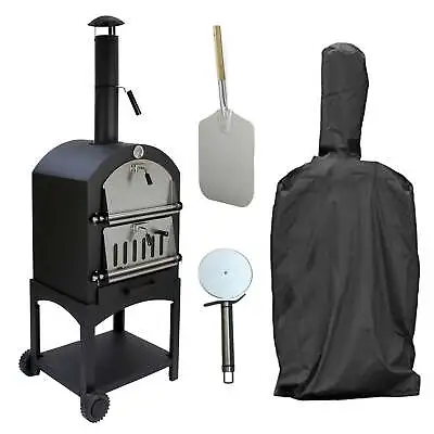 Outdoor Pizza Oven 12  Pizza Peel & Rain Cover / Charcoal Fired Garden Oven / • £199.99