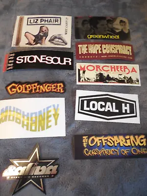 Rock Pop Metal Promotional Sticker Set Of 10 Stickers Lot#51 • $7