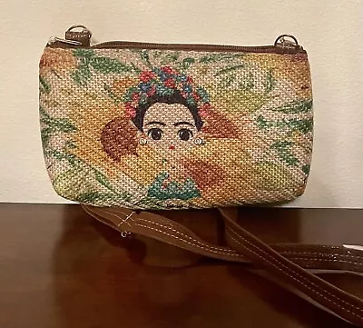 Frida Kahlo Sunflower Crossbody Purse About 10”X 7” Excellent Condition! • $12.95