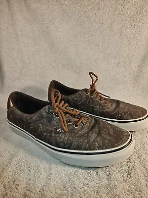 VANS Paisley Camo Brown ERA 59 Men's Skateboarding Sneakers • $22