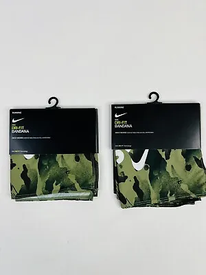 £26.76 • Buy 2 Pack Nike Just Do It Unisex Green Camo Bandanas