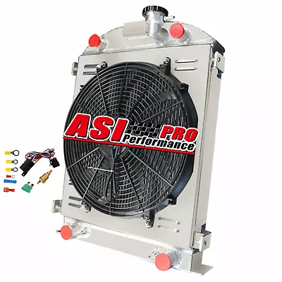 3 Row Radiator Shroud Fan For 1930-1932 Ford Stock Height Flathead V8 Engine AT • $209