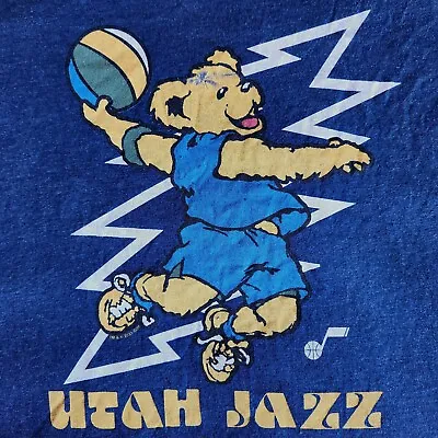 NBA X Grateful Dead X Utah Jazz Vintage Retro Rock Band Sports L Graphic T-Shirt • $23.95