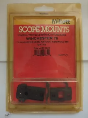 Millet Turn-In Style 2 Piece Scope Base Matte Black For Winchester 70  • $25