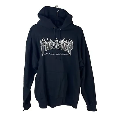 Thrasher BNWT Hoodie Black Jumper Size Medium Sweater • $99