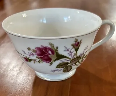 Vintage Teacup Thames Moss Rose Fine China - Made In Japan Footed Gold TH3 • $4.99