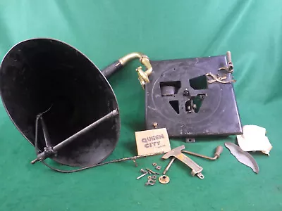 Early Edison Cabinet Phonograph Trumpet+parts Lot A-100? • $399