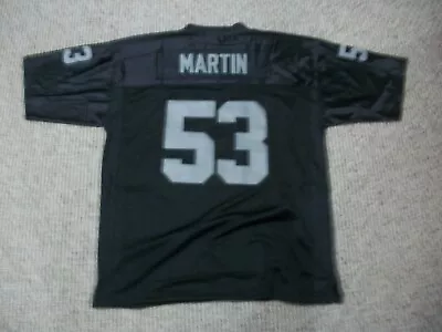 ROD MARTIN Unsigned Custom Oakland Black Sewn New Football Jersey Sizes S-3XL • $26.05