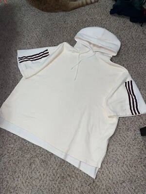 £64.25 • Buy Adidas Ivy Park Beyonce Oversized S/S Hoodie Ecru Tint GK4909 Sz XL