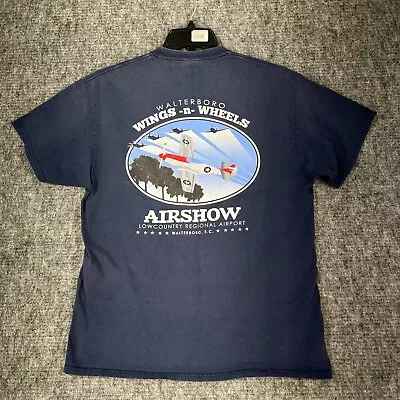 Airshow Shirt Mens Large P-51 Mustang Walterboro Sout Carolina Aviation Military • $17.75