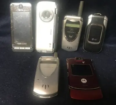 Lot Of 6 Cellphones: LG Motorola & Samsung For Use Or Parts • $29.99