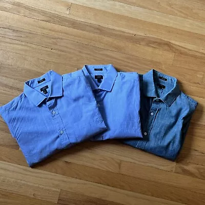 J Crew Men’s Ludlow Shirts Long Sleeve Size Medium Lot Of 3 • $30