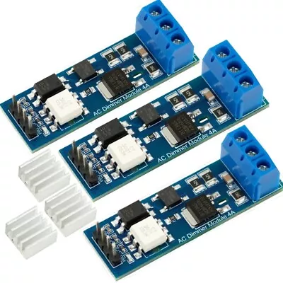 3pcs AC Light Lamp Dimmer Motor Dimmer Module 1 Channel 3.3V/5V Logic AC 50/60 • $15.99