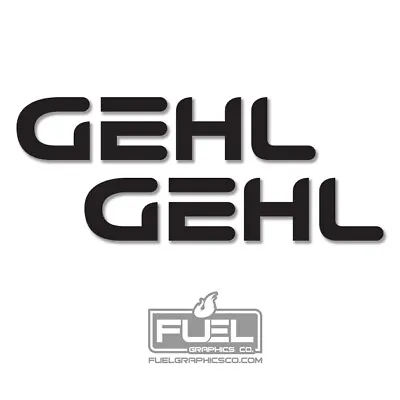 Gehl Equipment Premium Vinyl Decal 2 Pack In Black - Compact Equipment Decal • $9