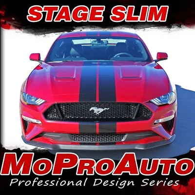 2019 Ford Mustang Racing Stripes 7  Wide Decals STAGE RALLY SLIM Vinyl Graphics • $161.49