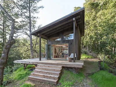 Tiny House Cabin Plans - Blueprints - Modern Bathroom And Loft • $89