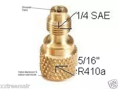 R410a  R32 Adapter  Air Conditioning Split System Refrigeration Hvac Gauges DIY • $25