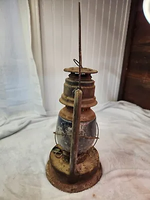 Vintage Warren Stamping Co.  Lantern With Globe Patent Jan 10 '06 Large 13  • $85