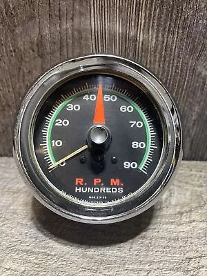 Vintage SUN SST-90 GREENLINE 9K RPM Tach Tachometer -Untested W/Bracket • $49.90