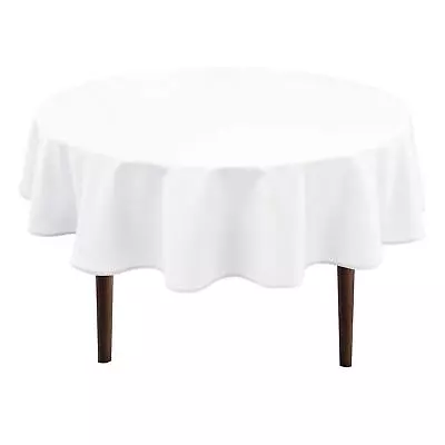 Round Tablecloth 80 Inch - Waterproof Stain Resistant Spillproof Polyester Fa... • $33.28